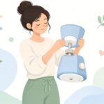 ミキサーのドライブカップリングを交換する様子をイメージしたイラスト