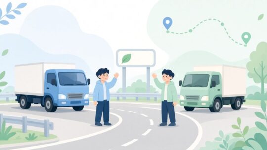 政府と国土交通省、長距離トラックの分担輸送を後押しする改正法を11月1日に開始