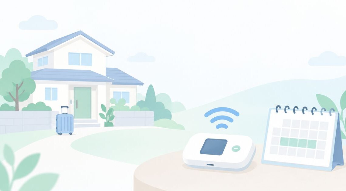 実家に1ヶ月帰省するのにネットがない？その月だけWiFiを使う方法