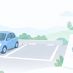 月極駐車場の探し方はをイメージしたイラスト