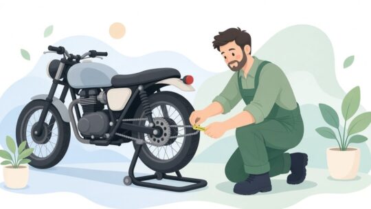 オートバイ整備士の出張先でのチェーン張り調整｜チェーンアライメントツールのおすすめと対応幅・測定方式