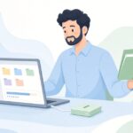 コピー先の空き容量確認をイメージしたイラスト