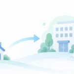 会社の本店を自宅から移したいをイメージしたイラスト