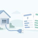 引っ越し先の電気はどう選ぶをイメージしたイラスト