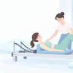 武蔵小杉でマシンピラティスを1対1でをイメージしたイラスト