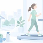 名古屋で女性専用の24時間ジムを探すをイメージしたイラスト