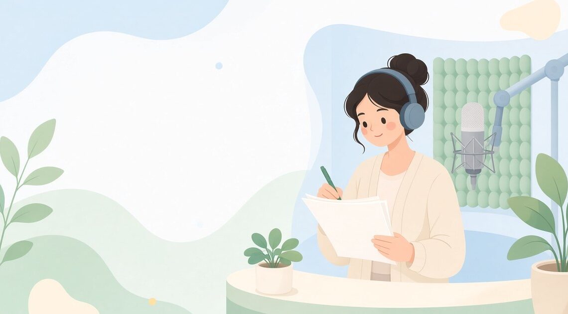 読み上げで読み間違えた文だけ控えて録り直す