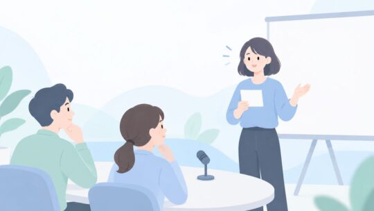 会議やプレゼンで緊張して話せない？練習の仕方と学べる場所