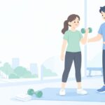日暮里駅の近くで通い放題のパーソナルジムはをイメージしたイラスト