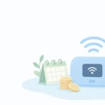 縛りなしのポケットWiFiの選び方をイメージしたイラスト
