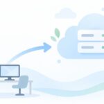 社内のサーバーが古くなったをイメージしたイラスト