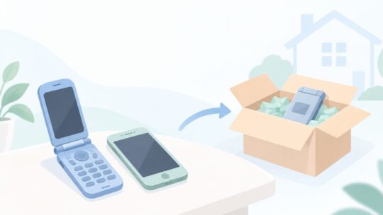 古いガラケーが家に眠っている？家から送って売る方法