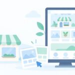 まず1ページのホームページを作りたいをイメージしたイラスト