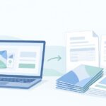会社の印刷物をネットで頼みたいをイメージしたイラスト