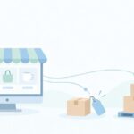 ネットショップで卸も始めたいをイメージしたイラスト