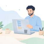 古いバックアップ削除をイメージしたイラスト
