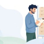 発注残と入庫累計の照合をイメージしたイラスト