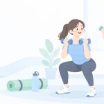 友達と一緒にパーソナルジムに通いたいをイメージしたイラスト