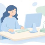 ルーター設定でパソコンゲームの通信を安定させる様子をイメージしたイラスト