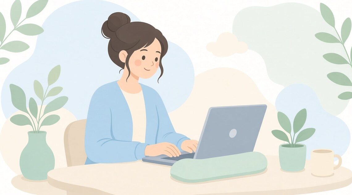 パソコンで長時間の文章作成をするときのやり方と手首の負担軽減