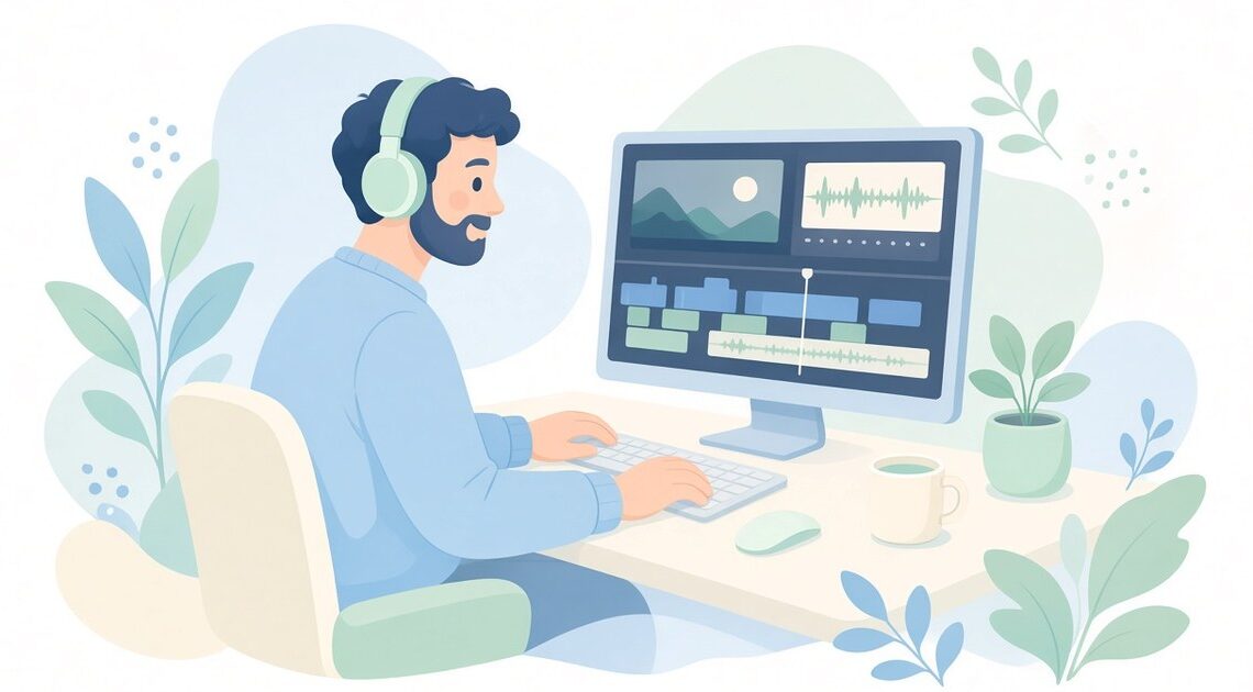パソコンの動画編集で音声を確認するやり方