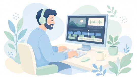 パソコンの動画編集で音声を確認するやり方
