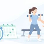 1回30分のパーソナルジムに通い放題をイメージしたイラスト