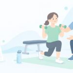 パーソナルジムを無理なく続けたいをイメージしたイラスト