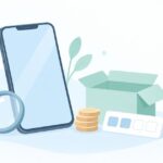 分割払い中のスマホの買取をイメージしたイラスト