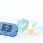 レンタルWiFiを失くしたらをイメージしたイラスト
