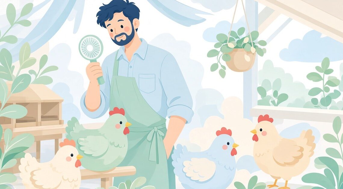 養鶏農家の夏場の鶏舎作業におすすめのハンディファン3選|連続使用時間と固定方式