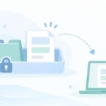 外注先に全部見られないをイメージしたイラスト
