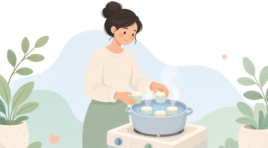 オーブンを使わずに湯せんでプリンを作る方法