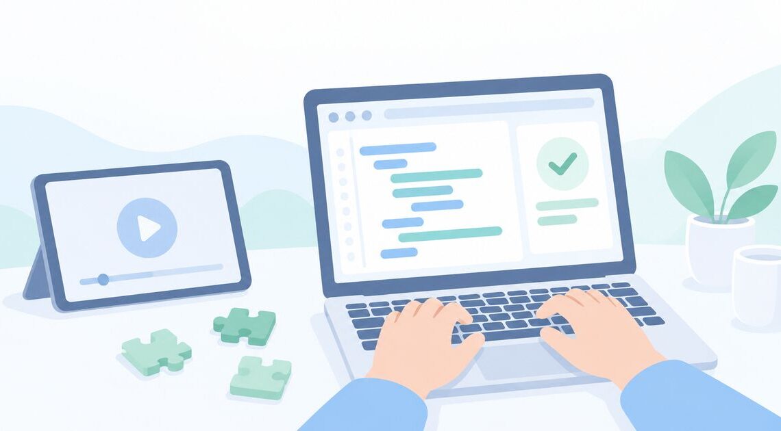Pythonの動画学習が身につかない？手を動かして学ぶ方法