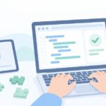 Pythonの動画学習が身につかないをイメージしたイラスト