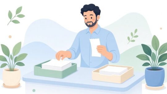 領収書の宛名が空欄か違うものを分けて精算に出す
