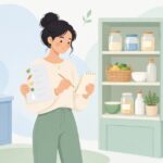 レシピと在庫の照合をイメージしたイラスト