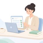 宛先の確認をイメージしたイラスト