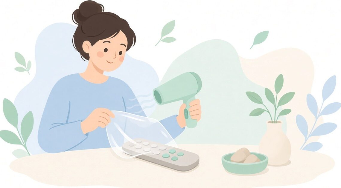 リモコンのボタン保護に使える熱収縮フィルム袋