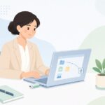 USBの余計なファイル整理をイメージしたイラスト