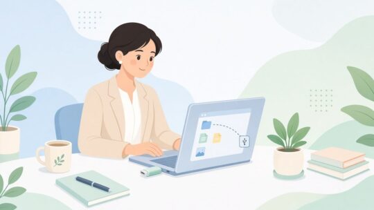 渡すUSBから余計なファイルを出してから渡す方法