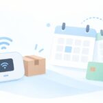 レンタルルーターは当月からをイメージしたイラスト