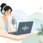 音割れ箇所の録り直しをイメージしたイラスト