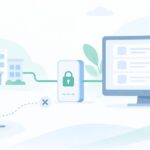 仕事の情報を会社の外から見られたくないをイメージしたイラスト