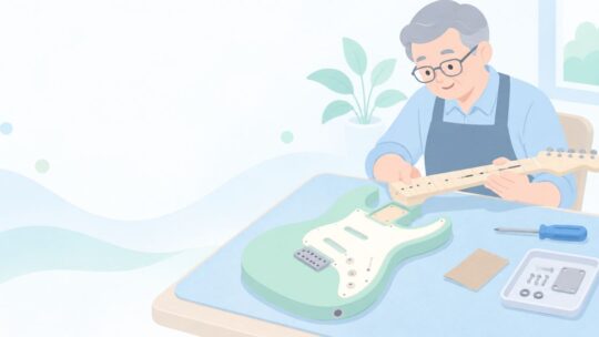 定年後の趣味にギターを作りたい？初めてでも1本組み立てる方法