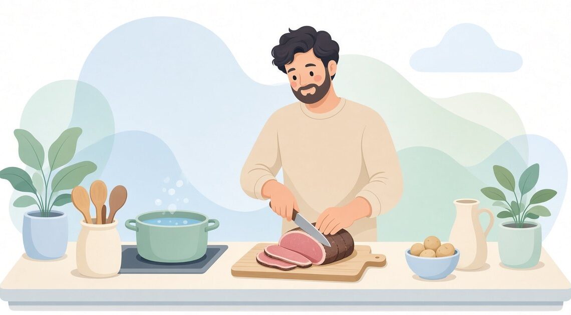 牛かたまり肉でローストビーフを作る方法|電子レンジと湯せんの基本手順