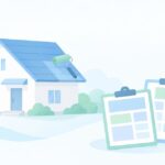 屋根塗装の業者選びに迷うをイメージしたイラスト