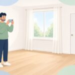 部屋全体の撮影をイメージしたイラスト