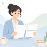 名簿の照合をイメージしたイラスト