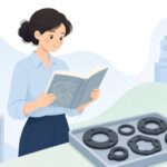 ゴム成形の専門書をイメージしたイラスト